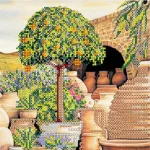 Схема під вишивку бісером "Мандаринове дерево" 