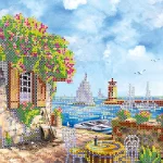 Схема під вишивку бісером "На березі" 