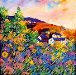 Схема під вишивку бісером "На заході" 