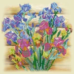 Схема під вишивку бісером "Півники" 