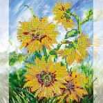 Схема під вишивку бісером "Сонячні квіти" 