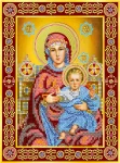 Схема під вишивку бісером "Вінчальна пара. Богородиця" 