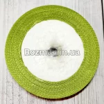 Стрічка атласна оливкова