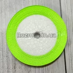 Стрічка атласна дуже яскрава світло-зелена 