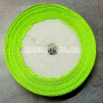 Стрічка атласна дуже яскраво-салатова 