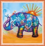 Набір для вишивки бісером "Неоновий слон" 