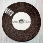 Стрічка атласна темно-коричнева 