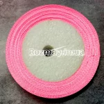Стрічка атласна яскраво-рожева
