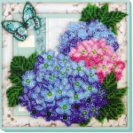 Набір для вишивки бісером "Ніжні гортензії" 