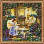 Набір для вишивки бісером "Янголи" 