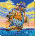 Набір для вишивки бісером "На повних вітрилах" 