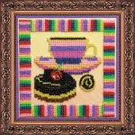 Набір для вишивки бісером "Шоколадниця" 