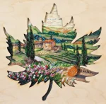 Набір для вишивки бісером "Сонце Тоскани" (з дерев'яною рамкою)