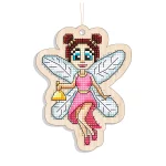 Новорічна іграшка підвіс на ялинку – Фея Пінкдрес FNGi-006