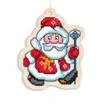 Новорічна іграшка підвіс на ялинку – Дід Мороз поспішає FNGi-014