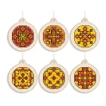 Новорічна іграшка підвіс на ялинку – Золоте сяйво FNGi-049