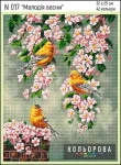 Набір для вишивки нитками "Мелодія весни" №017