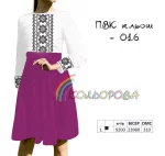 Відрізне комбіноване плаття з рукавами ПВК-016 (кльош)