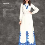 Плаття жіноче з рукавами ПЖ-214А (довге, кльош)