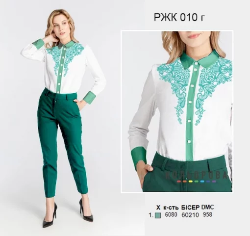 Рубашка жіноча комбінована РЖК-010Г