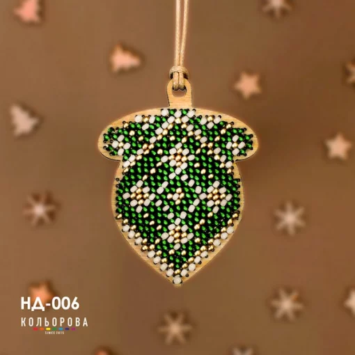 Набір для вишивки новорічної іграшки НД-006 &quot;Лісовий дар&quot;