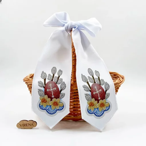 Бант на кошик, БК-081 (з намистинами)