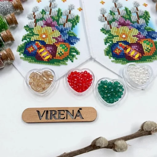 Бант на кошик, БК-087 (з намистинами) 