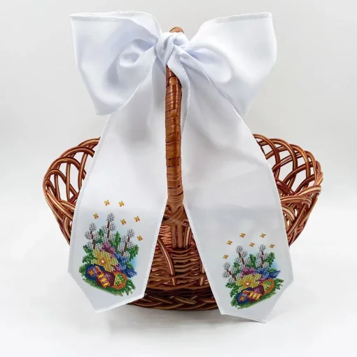 Бант на кошик, БК-087 (з намистинами) 