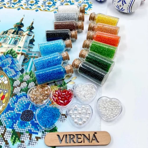 Великодній рушничок, РКВ-085 (з намистинами в комплекті)