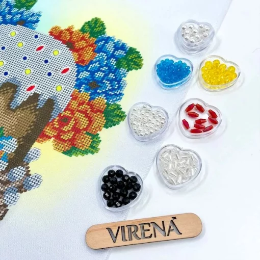 Великодній рушничок, РКВ-084 (з намистинами в комплекті) 