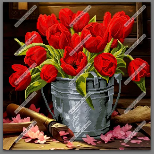 Червоний букет, А3+К-096