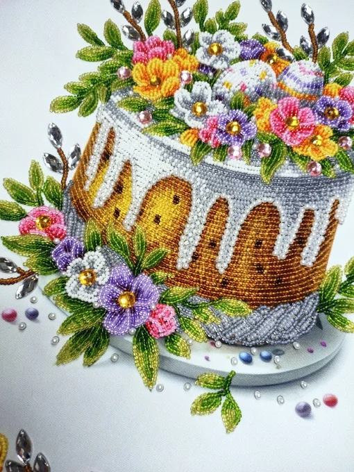 Великодній рушничок, РКВ-092 (з намистинами)