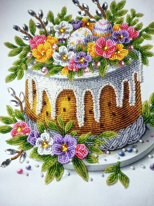 Великодній рушничок, РКВ-092 (з намистинами)