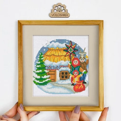 Набір для вишивки хрестиком &quot;Українська хатинка. Січень&quot;, VC-001