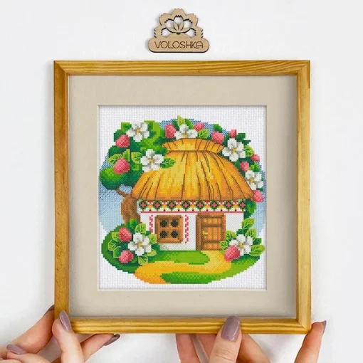Набір для вишивки хрестиком "Українська хатинка. Червень", VC-006