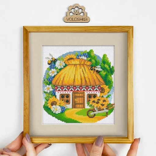 Набір для вишивки хрестиком &quot;Українська хатинка. Липень&quot;, VC-007