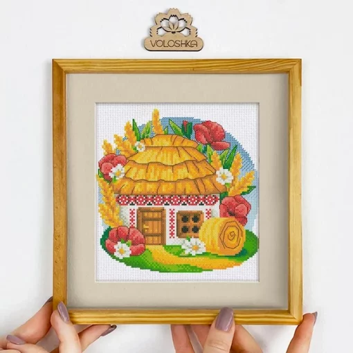 Набір для вишивки хрестиком &quot;Українська хатинка. Серпень&quot;, VC-008
