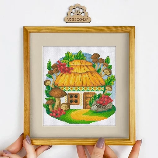 Набір для вишивки хрестиком &quot;Українська хатинка. Вересень&quot;, VC-009