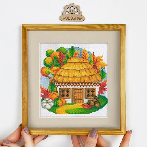 Набір для вишивки хрестиком &quot;Українська хатинка. Жовтень&quot;, VC-010