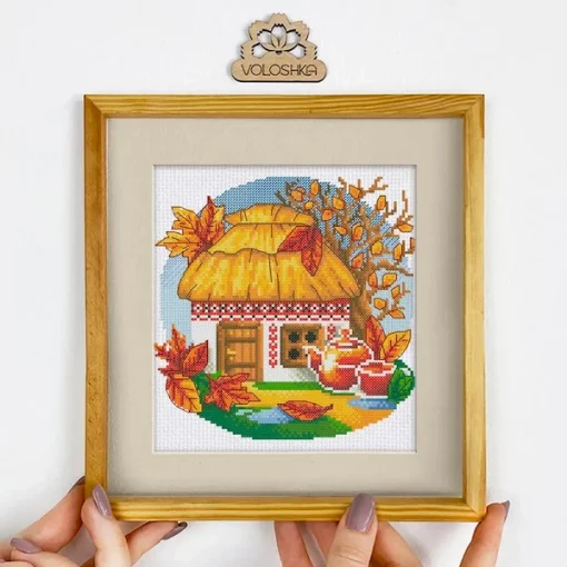 Набір для вишивки хрестиком &quot;Українська хатинка. Листопад&quot;, VC-011