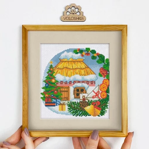 Набір для вишивки хрестиком &quot;Українська хатинка. Грудень&quot;, VC-012