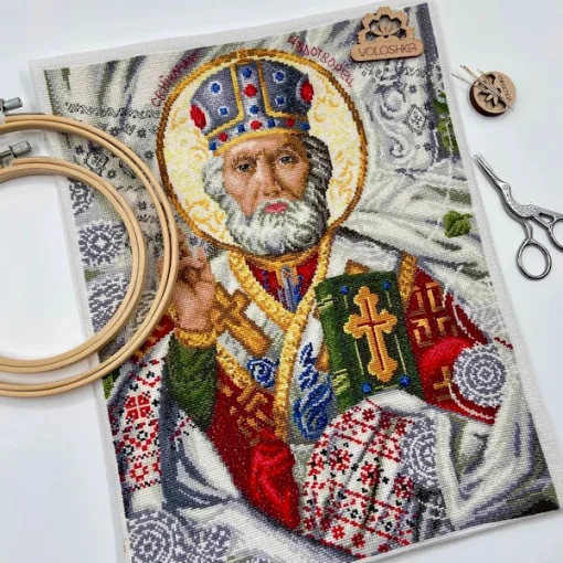Набір для вишивки хрестиком, Миколай Чудотворець, VC-031