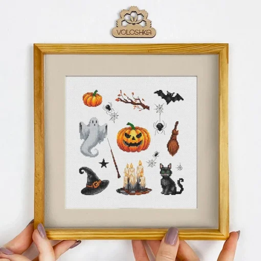 Набір для вишивки хрестиком, "Семплер Гелловін" VC-048