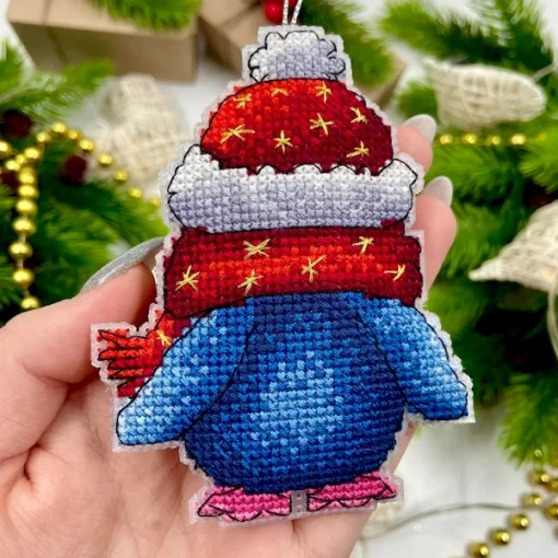 Набір для вишивки на пластиковій канві &quot;Пінгвін&quot; VPC_048