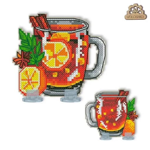 Набір для вишивки на пластиковій канві &quot;Чашка чаю&quot; VPC_043