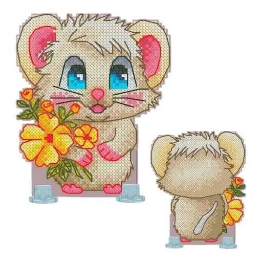 Набір для вишивки на пластиковій канві &quot;Мишенятко&quot; VPC_066