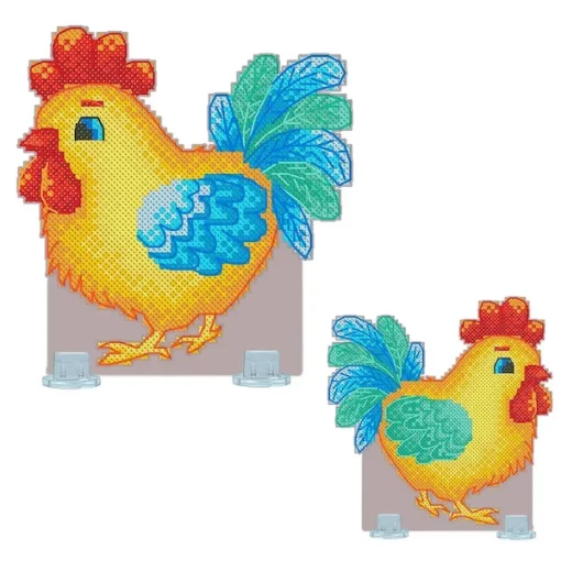 Набір для вишивки на пластиковій канві "Півник молодець" VPC_068