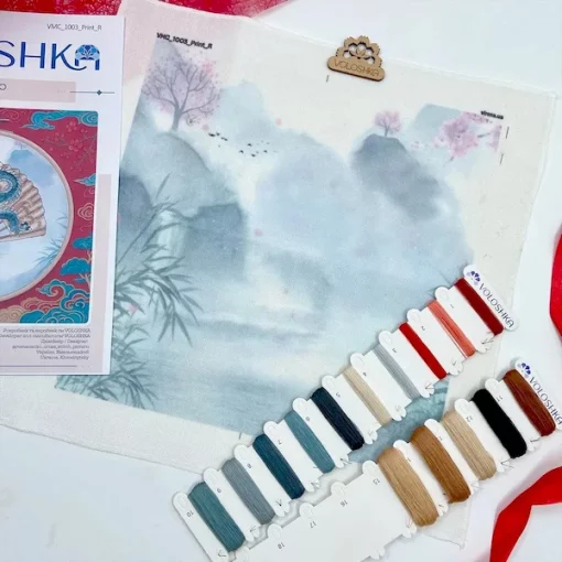 Набір для вишивки хрестиком &quot;Віяло&quot; VМС_1003_Print_R