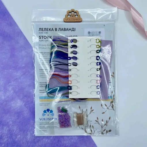 Картина на пластику &quot;Лелека в лаванді&quot; YuMI_046