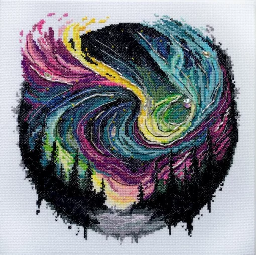 Набір для вишивки хрестиком &quot;Сяйво ночі&quot;, АН-168